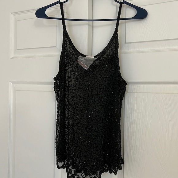 Tops - Sheer Beaded Top NEW